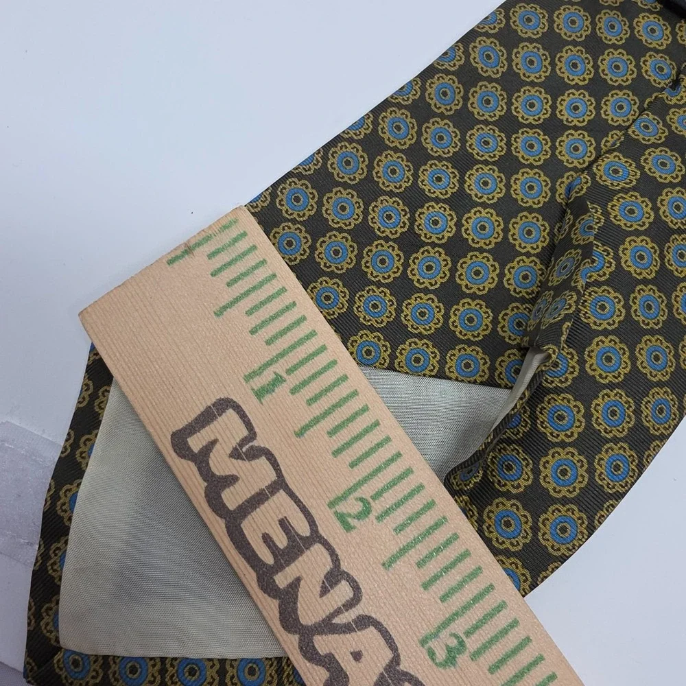 Brooks Brothers Makers Tie Mens Brown Floral Silk Woven Classic Designer